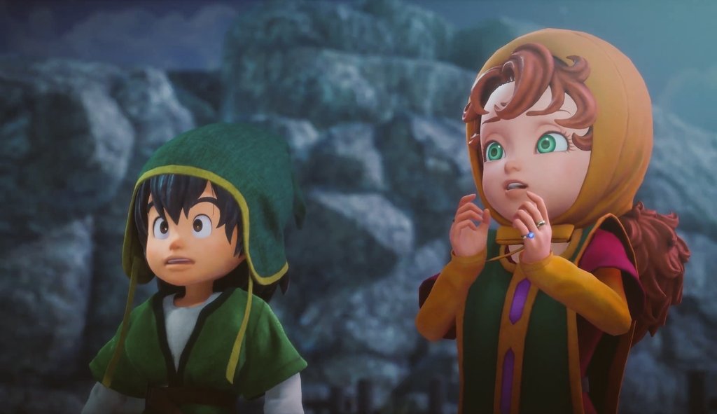 マリベル「えっ、壁に掛けられてる袋、調べられないの？」
アルス「ついつい調べちゃうよね…」
#マリベルはそんなこと言ってない
#アルスはそんなこと言ってない
#ドラクエ7リイマジンド