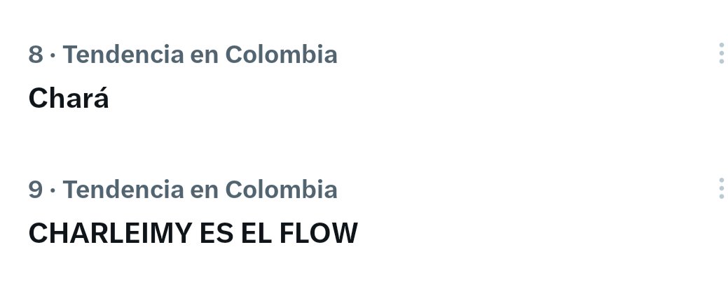 Respeten los niveles.

CHARLEIMY ES EL FLOW.