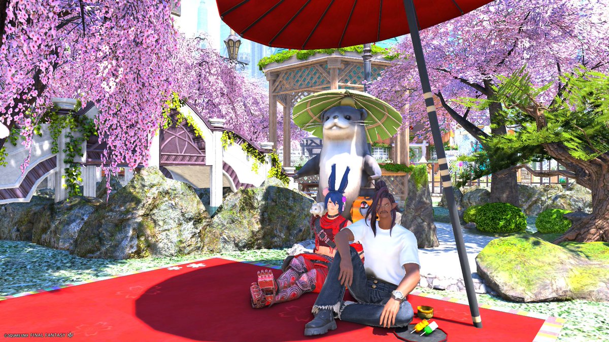 2日ぶりにインしたらFC庭が春でした🌸
#FF14