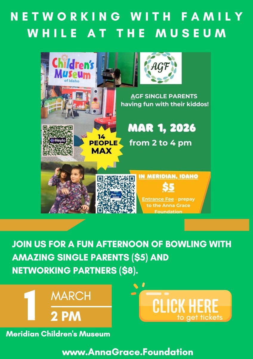 AGFSingleParent's tweet photo. You don't have to leave your family at home while you network. 

$1 RSVP art https://t.co/YCUnWyQZ0p

All other events at https://t.co/rnKTq0Y432

#singleparent #museum #Idaho https://t.co/p4NAaaNzcd