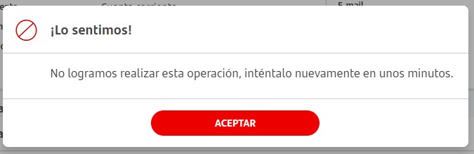 igormallea's tweet photo. @santanderchile Traté de hacer una transferencia 8 veces y da error! @cmfchile_ favor revisar esta situación, es un problema a nivel Masivo. https://t.co/M4F5bXJHFB