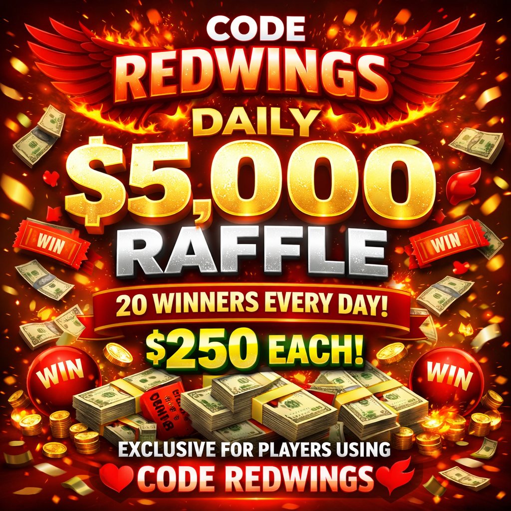 Redwings944's tweet photo. 🚨 BIG MARCH ANNOUNCEMENT 🚨

We’re turning things ALL THE WAY UP for March 🔥

💰 NEW DAILY $5,000 RAFFLE
🏆 20 WINNERS EVERY DAY
💵 $250 EACH — EVERY SINGLE DAY
This is EXCLUSIVE for players under Code Redwings ❤️🐦‍🔥
To celebrate, I’m running a $20 GIVEAWAY 🎁
✅ Like
🔁 Retweet
👥 Tag a friend

As always… giveaways are DOUBLED for players under Code Redwings 😈

March is about to be HUGE. Don’t miss out! If you need help getting signed up shoot me a DM or Reply "HELP"