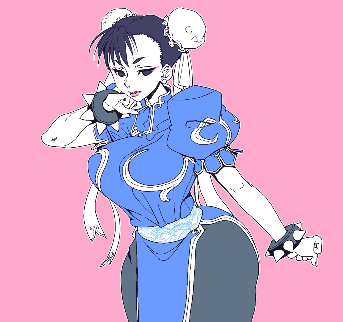 #春麗 さんお誕生日おめでとうございます。
今日もお仕事なのでプリキュア観たら寝ないとあかんので、単色塗りで失礼します。時間が出来たら仕上げます。
#春麗生誕祭2026 