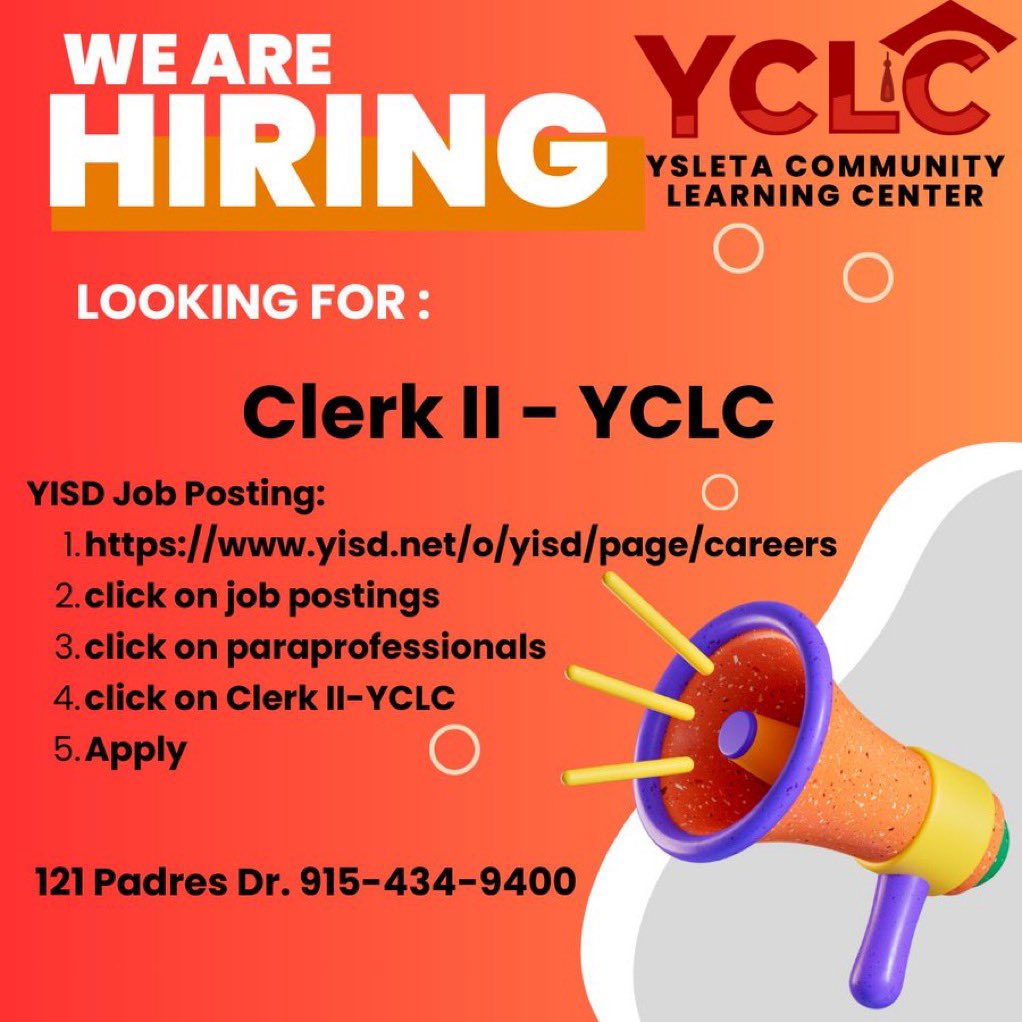 Ysleta Community Learning Center tweet media