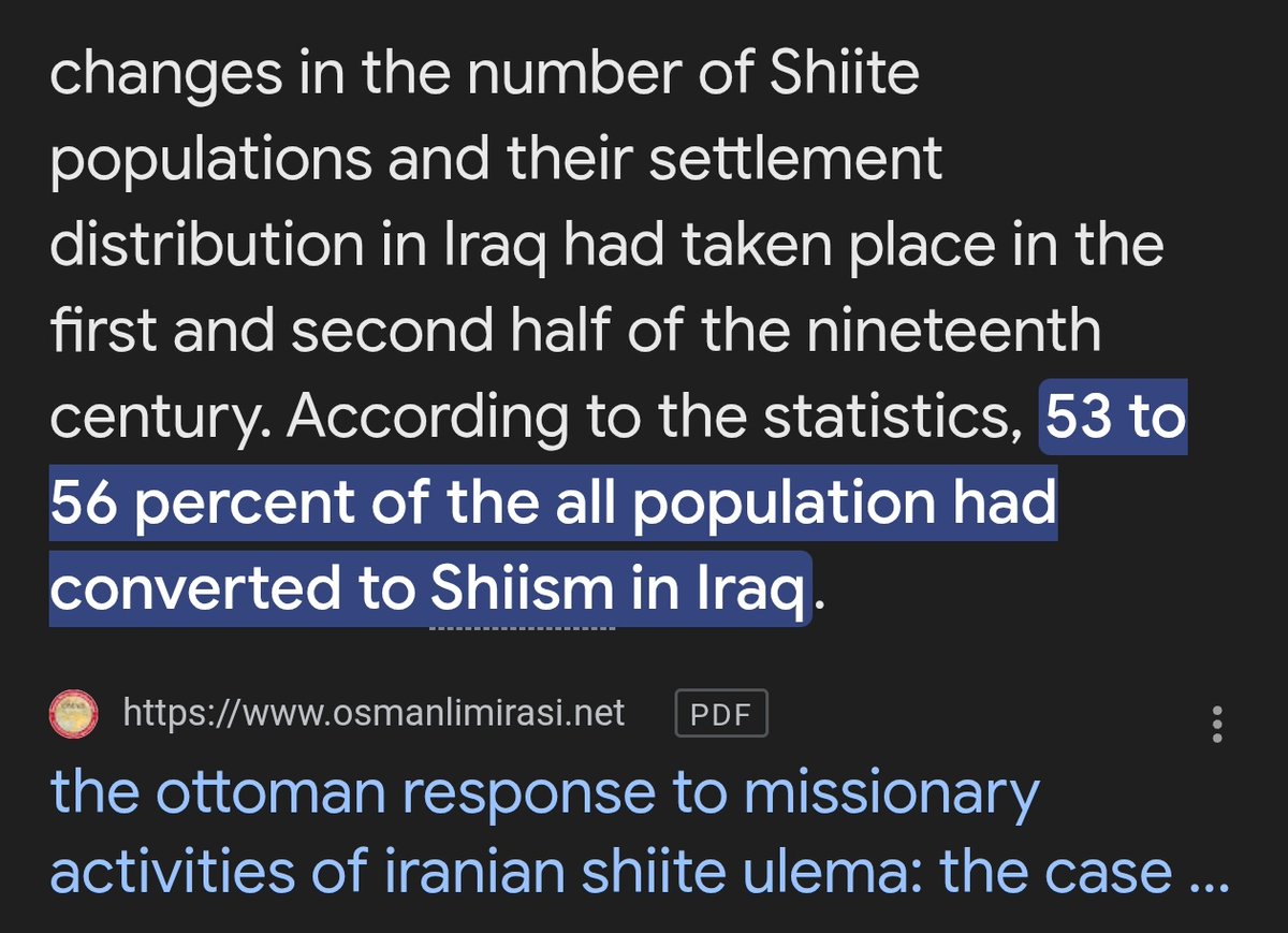 viprabuddhi's tweet photo. Many Indians might be surprised to learn that Iraq became Shia majority only in 19th century due to conversions funded by Awadhi Shias.

Hindu jizya basically funded expansion of Shi'ism

Without Hindus, Shi'ism likely would have ceased to exist by 1900 itself. https://t.co/dhSOrg9R0k