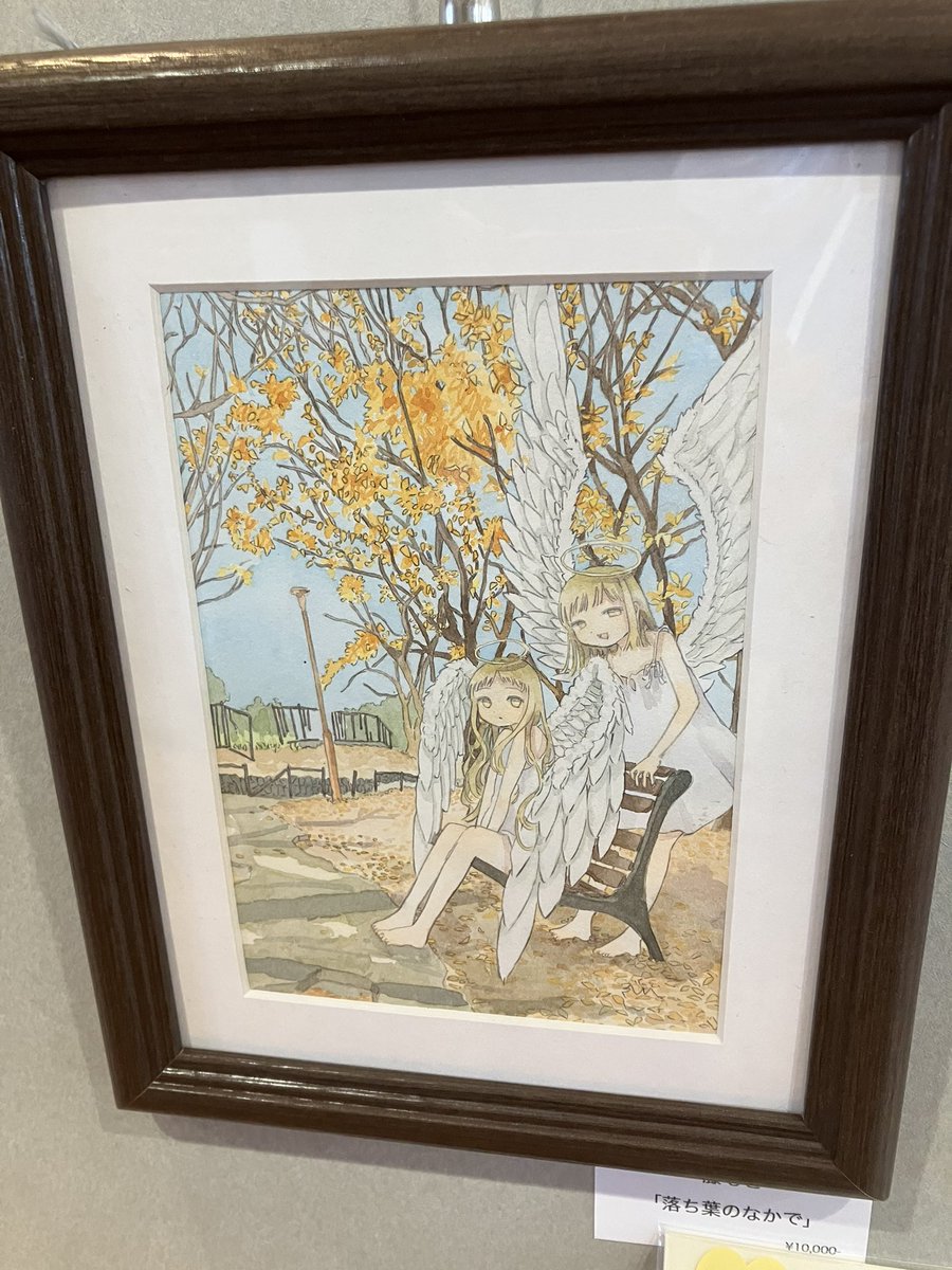 #アナログイラスト展
#川崎文具店
🌹作品紹介🌹

藤もと様
「落ち葉のなかで」

お迎え待ち作品です✨(3/1現在)
ご高覧よろしくお願いします✨