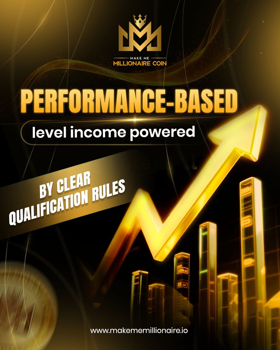 mmmc_token's tweet image. Growth should be earned — not assumed 📈✨

MMMC follows a performance-based model,
where level income is powered by clear qualification rules 🔍

Defined structure. Measurable progress.
Rewards backed by logic 🚀

🌐 makememillionaire.io

#MMMC #PerformanceBased