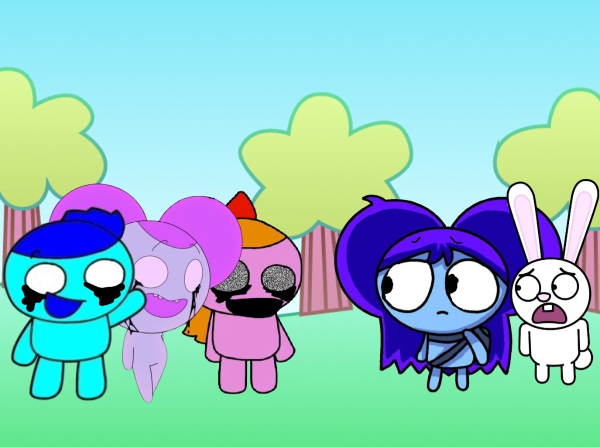 scratchman100's tweet photo. This concept ft Therophie winkle's pibbysona, @NghaNg849992 @Legend_GP4 s pibby, and ContentAndAnimations pibbysona #pibby #LearningWithPibby #fibby #boppy #pibbyapocalypse #pibbyoc #FNF #fnfmod https://t.co/TXcrLYvfaH