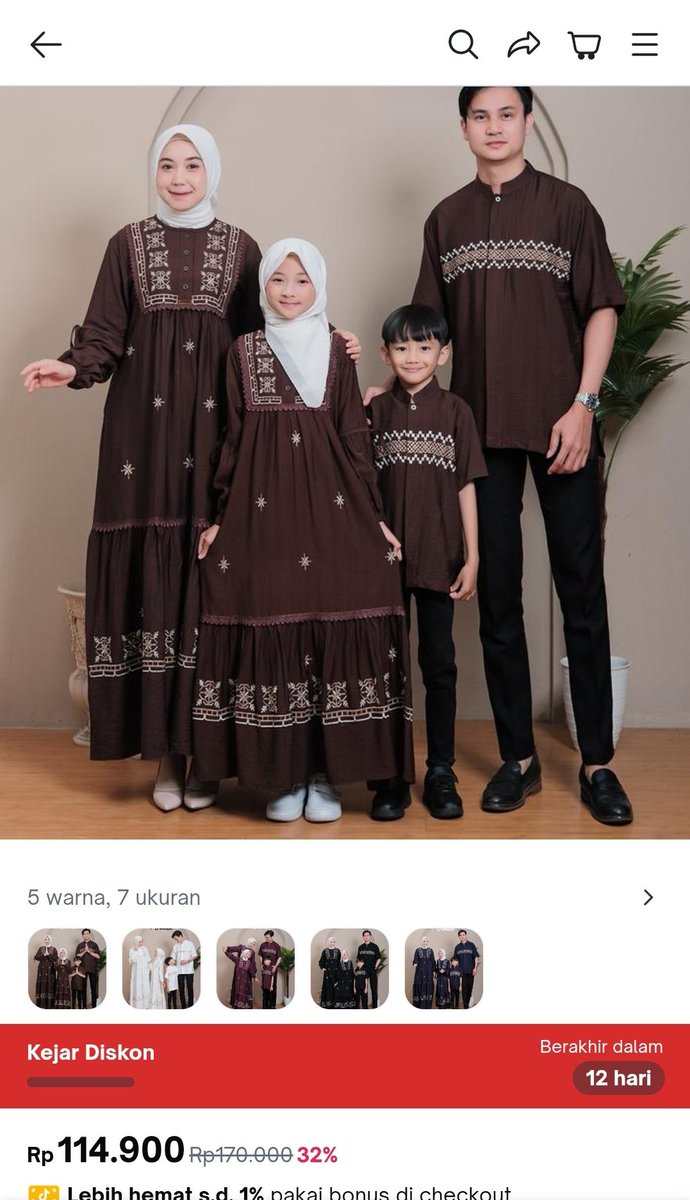 Saiful_kangmas's tweet photo. @tokopedia Mau ini nih min buat Lebaran hari pertama, edisi couple sama keluarga supaya selalu terlihat solid 👍🏻yok bisa tok bro minto pilih gue  💚 https://t.co/Xavs8Q4EBr
