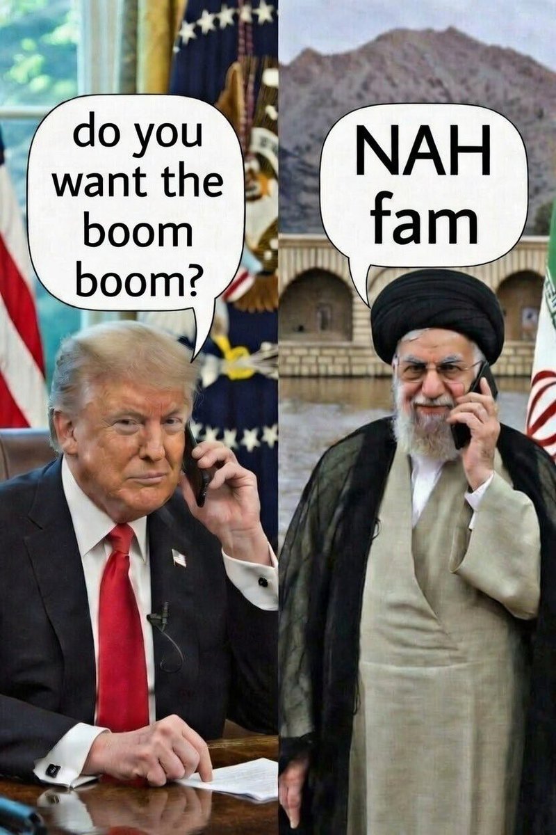 If you missed what is going on since Prezi Trump respawned, here’s the Iranian sitch explained in Gen Z language. 

Nov 2024
Trump: I’m back. No nukes.
Iran: Nah fam we big chillin.
Trump: You at 60% enrichment. That is not chillin. That is final boss loading screen.

Jan 2025