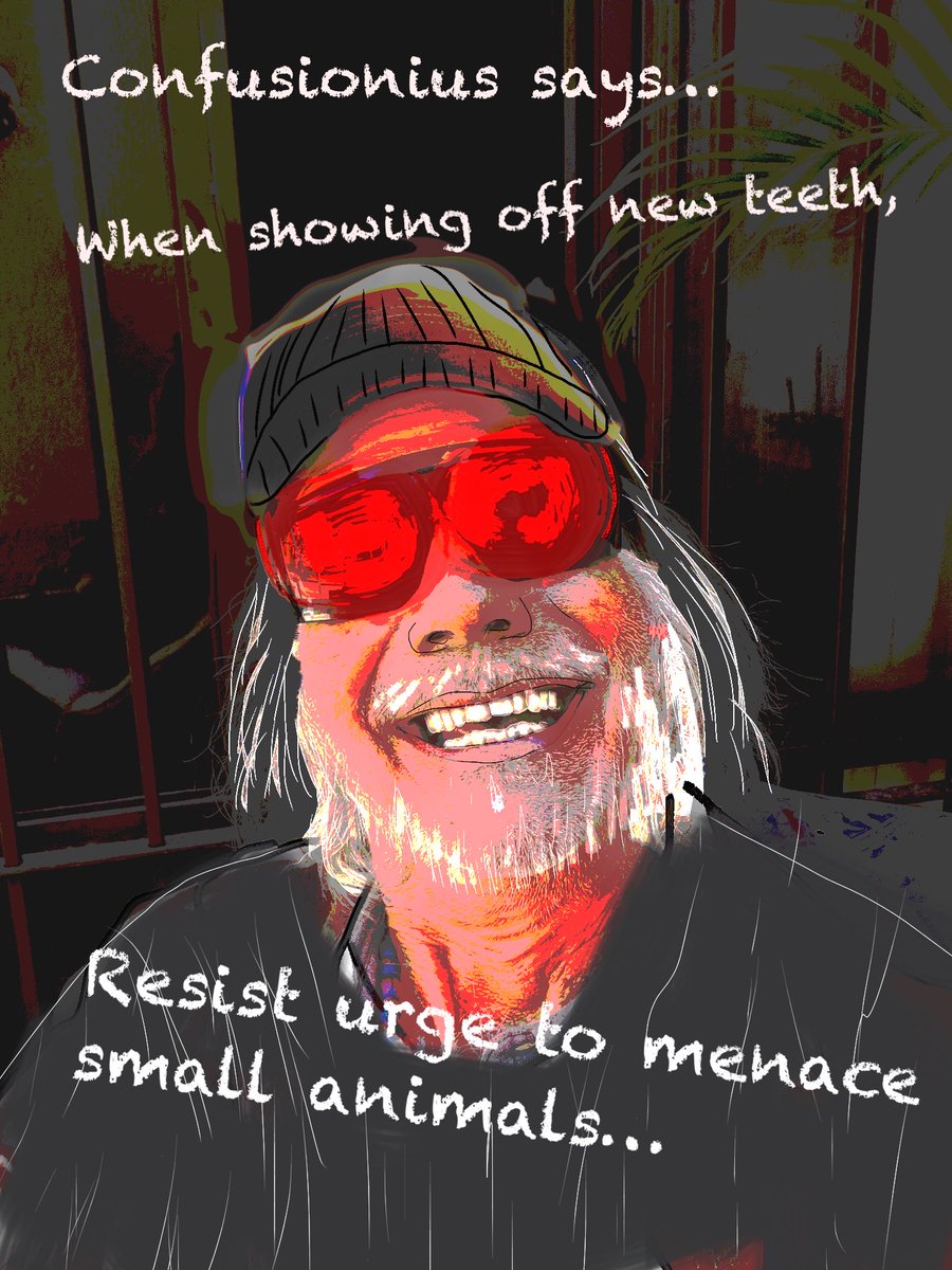 TConfusionius's tweet photo. Yes vanity is all around us. #vanity #teeth #aphorisms #satire https://t.co/HqL4r48DXd