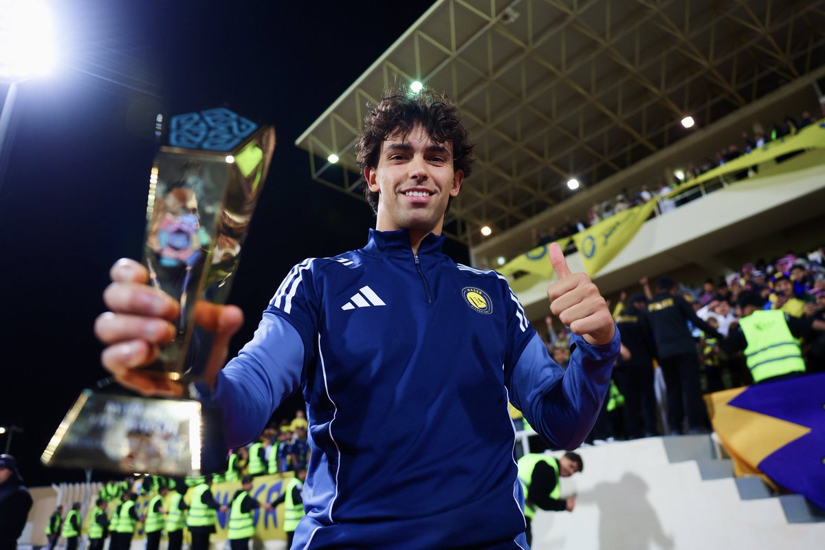 #جواو اليوم حقق جائزة رجل المباراة للمرة 7 وفي نهاية الدوري أفضل لاعب طاقية. 
#النصر_الفيحاء 
#دوري_روشن_السعودي