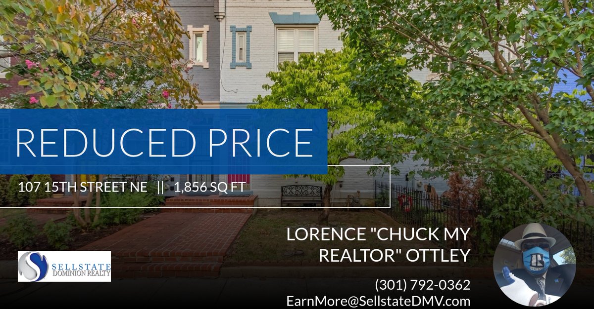 SeasonedREAgent's tweet photo. 📍 Reduced Price 📍 This recently reduced home at 107 15th Street Ne in Washington won't last long, so, don't wait to set up a showing! Reach out here or at (301) 792-0362 for more information! https://t.co/fHONjRF6QX https://t.co/knKL8qxP7F