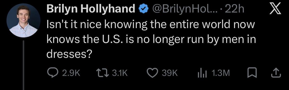 This man’s name is “Brilyn.” You cannot write this shit.