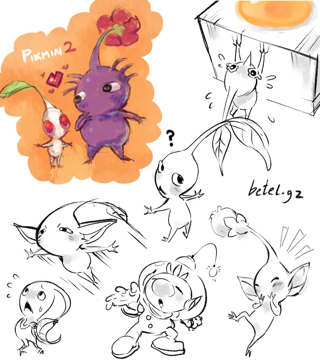 betelgzart's tweet photo. A few pickled men... ✨

#pikmin #digitalart https://t.co/AZ9nCKAFvN