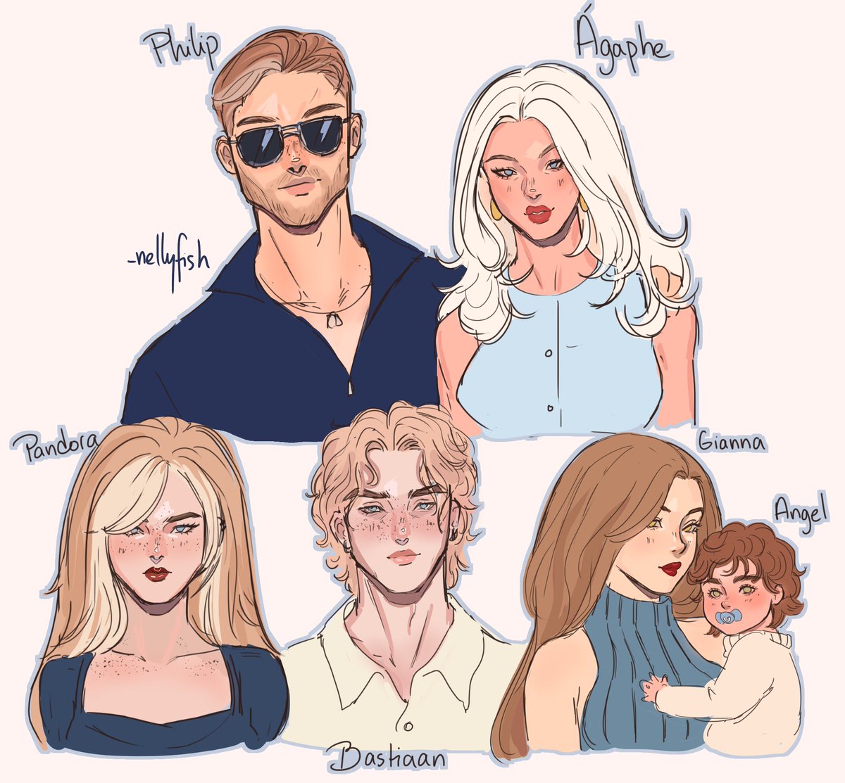 _Nellyfish's tweet image. Dysfunctional Greek Royal Dinasty 

"Karagiannis" Family

#oc #lore #sketch