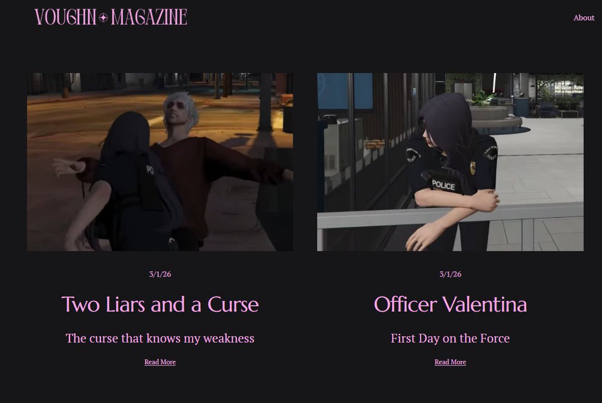 UPDATES on Valentina's diaries! #DISTRICTV

Day 1 and Day 2 as an Officer~ 
voughn-magazine.com/personal-blog