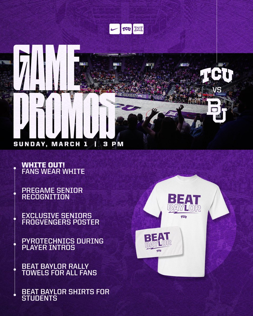 The epicenter of college hoops tomorrow 💥

#GoFrogs