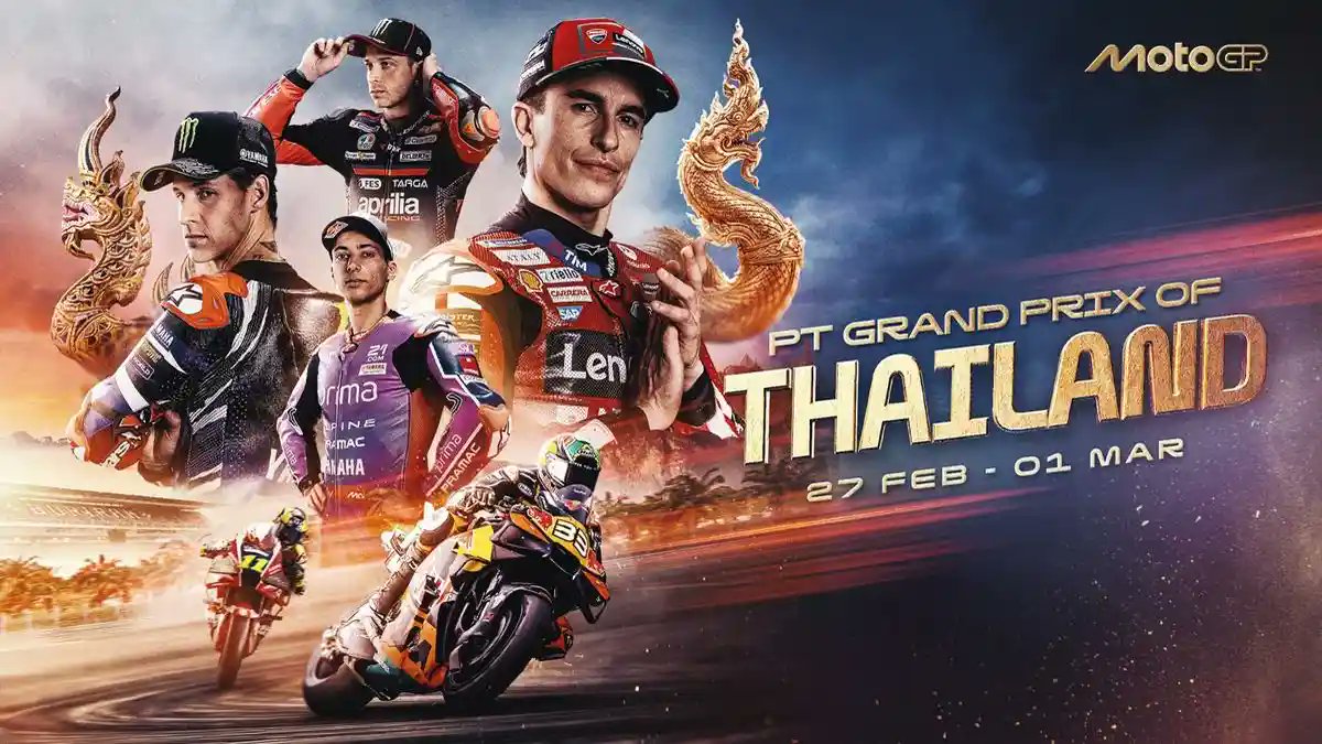 bwflive's tweet photo. 🔴 LIVE MotoGP Thailand 2026 Hari ini

Link 👉 https://t.co/h2VJBgnZHx
Link 👉 https://t.co/eJ5dYfJ93I

#MotoGP #RaceMotoGP
#Thailand #Chang #MGP https://t.co/qn8hMtzCC1