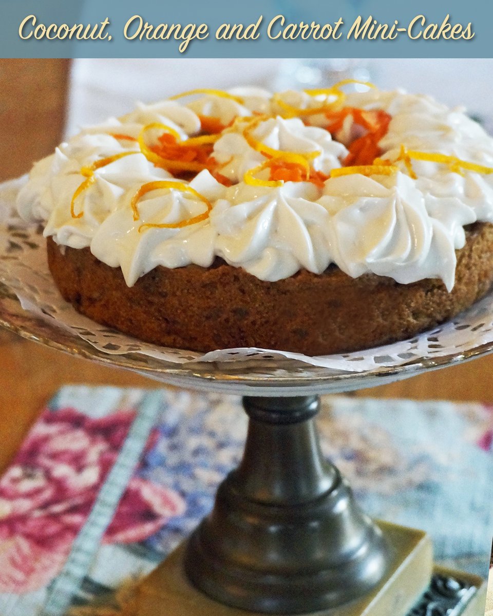 Jazzyvegetarian's tweet photo. I first served these scrumptious, #vegan Carrot and Orange Mini-Cakes at a party and they were a real hit! 🍊🍰🥕It's a luscious, sweet dessert! 
https://t.co/zWcum6BUUy
#Tunein to @CreateTVchannel this Sunday morning at 9am EST for the #recipe!
#createtv #PBS #veganbaking #watch https://t.co/RG9no8Dimi