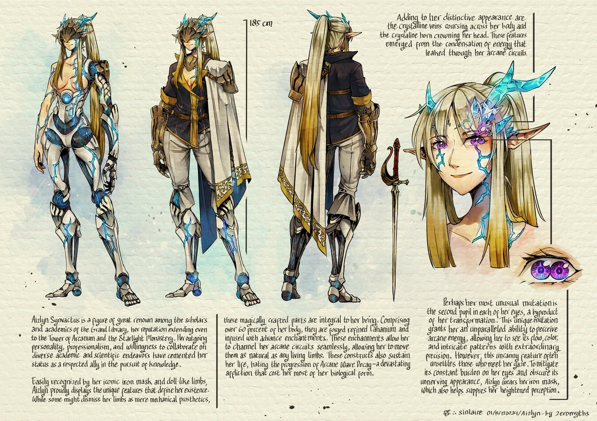 0Myths's tweet photo. Thought it was time to post the art I got of my OCs on social media! Starting with the one that started it all, my girl Aizlyn~

Art done by @MukhlisNur 

#oc #0Myths_Art https://t.co/SisfXdwXlg