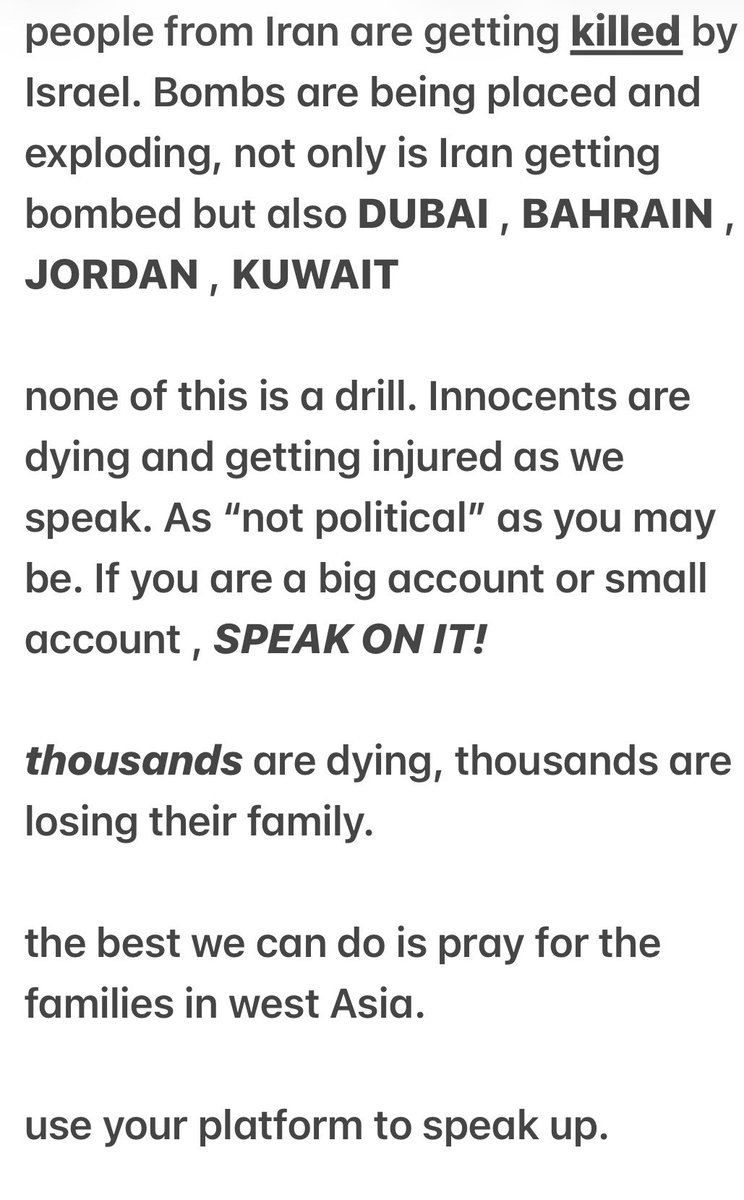 MysticYume_'s tweet photo. ꒰ ⑅   praying  for  the  people  in  west  asia

i  decided  to  use  my  platform  to  speak  up  about  this.

pray  for  the  families  in  west  asia  ,  for  they  do  not  deserve  this. https://t.co/hWSow1IMrl