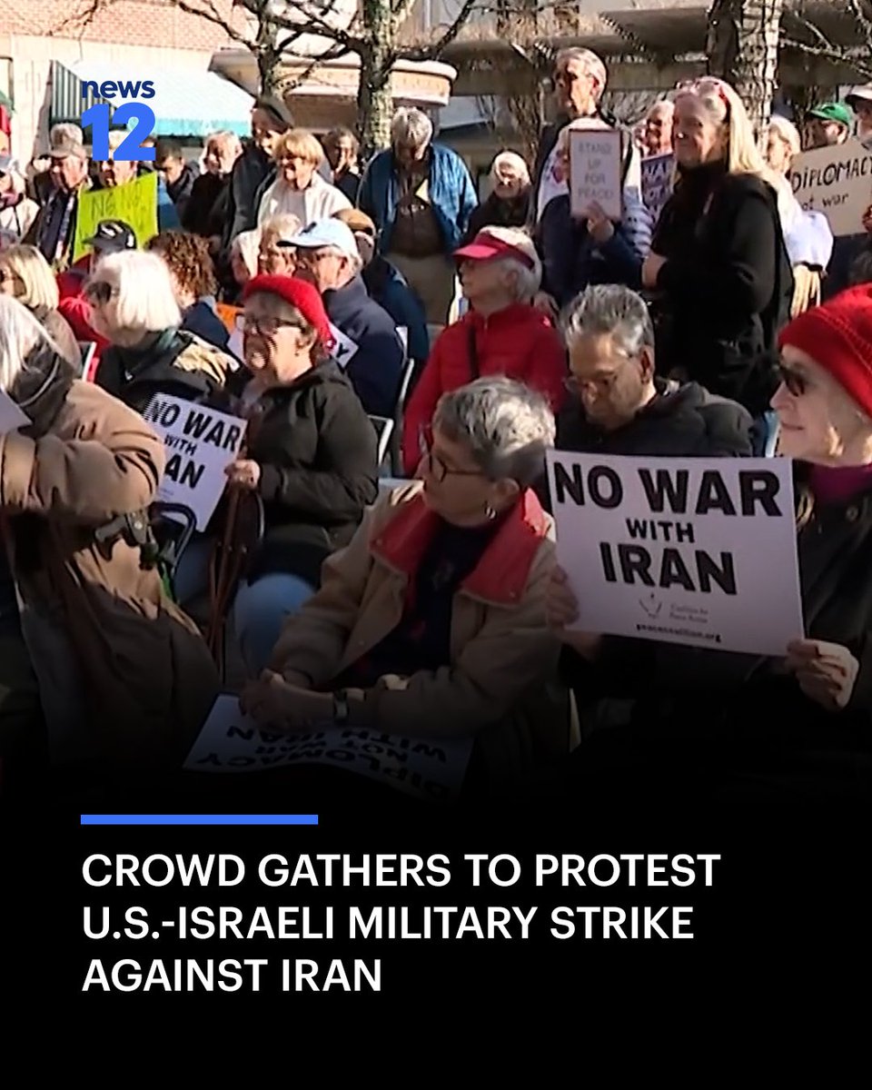 News12NJ's tweet image. PROTESTING MILITARY ACTION: A crowd gathered in Princeton to protest the US-Israeli military strike against the Islamic Republic of Iran. 

#News12 #NewJersey #LocalProtest #Princeton #USIsraeliStrike #Iran #News #InternationalNews

tinyurl.com/42b8vaba