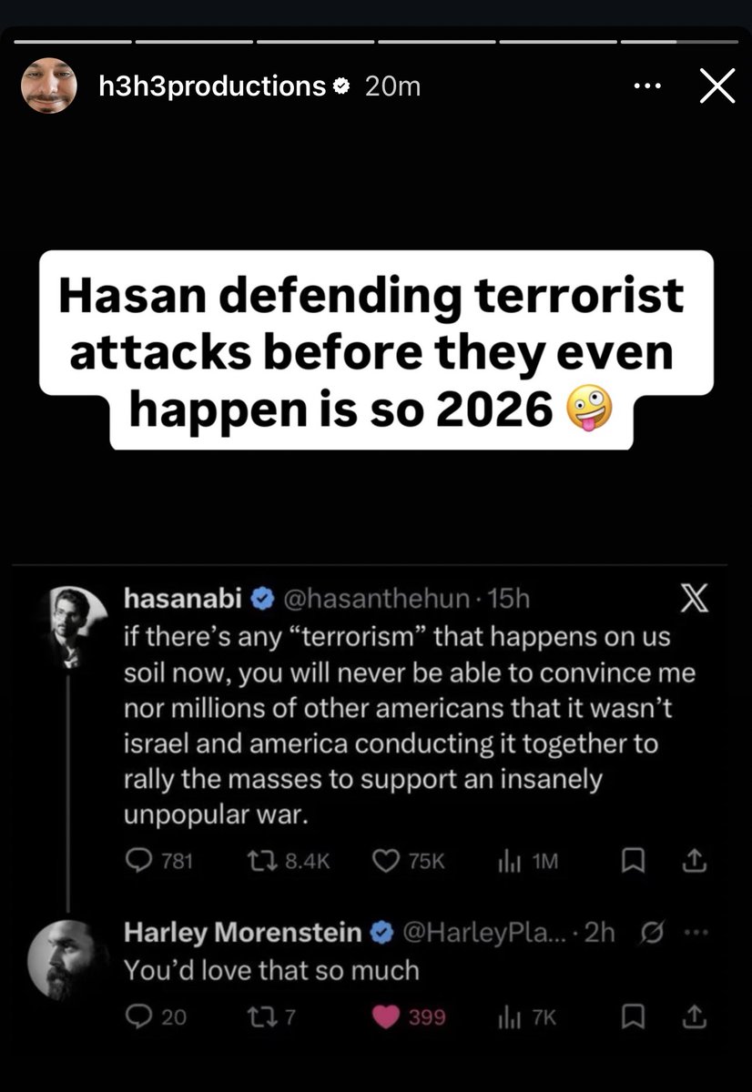 caramelcolored's tweet photo. He literally defended a terrorist attack against Iran a couple of hours ago. People need to call out Ethan Klein for what he is, a racist Jewish supremacist. 

The death toll rose to 51 in Iran and he chose to defend the attack. https://t.co/SOF8jBnFaY