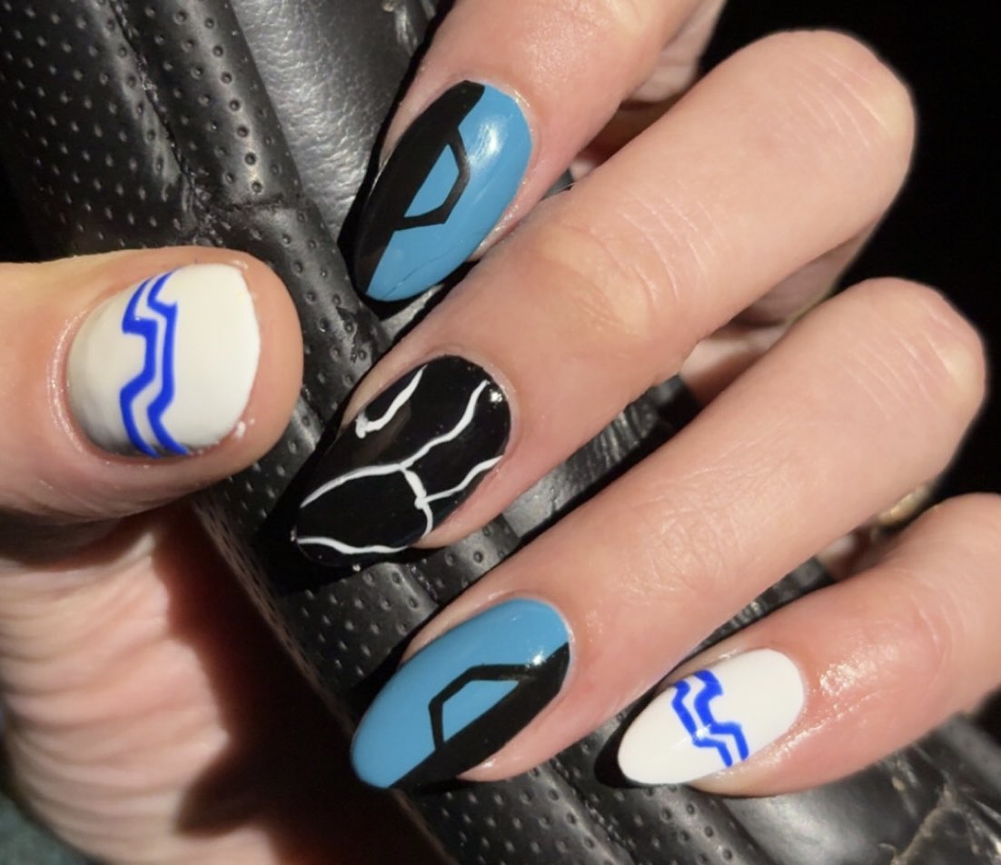 RankedAnxiety_'s tweet photo. My fav nail sets from last year 💅✨ 

Should I do #choso or #hawks inspired nails next? 

#naildesign #nails #nailart #kny #mha #tanjirokamado #izukumidoriya #bakugokatsuki #nailset #animetwt #KEIGOTAKAMI #chosojjk https://t.co/k6FD1EuNnd