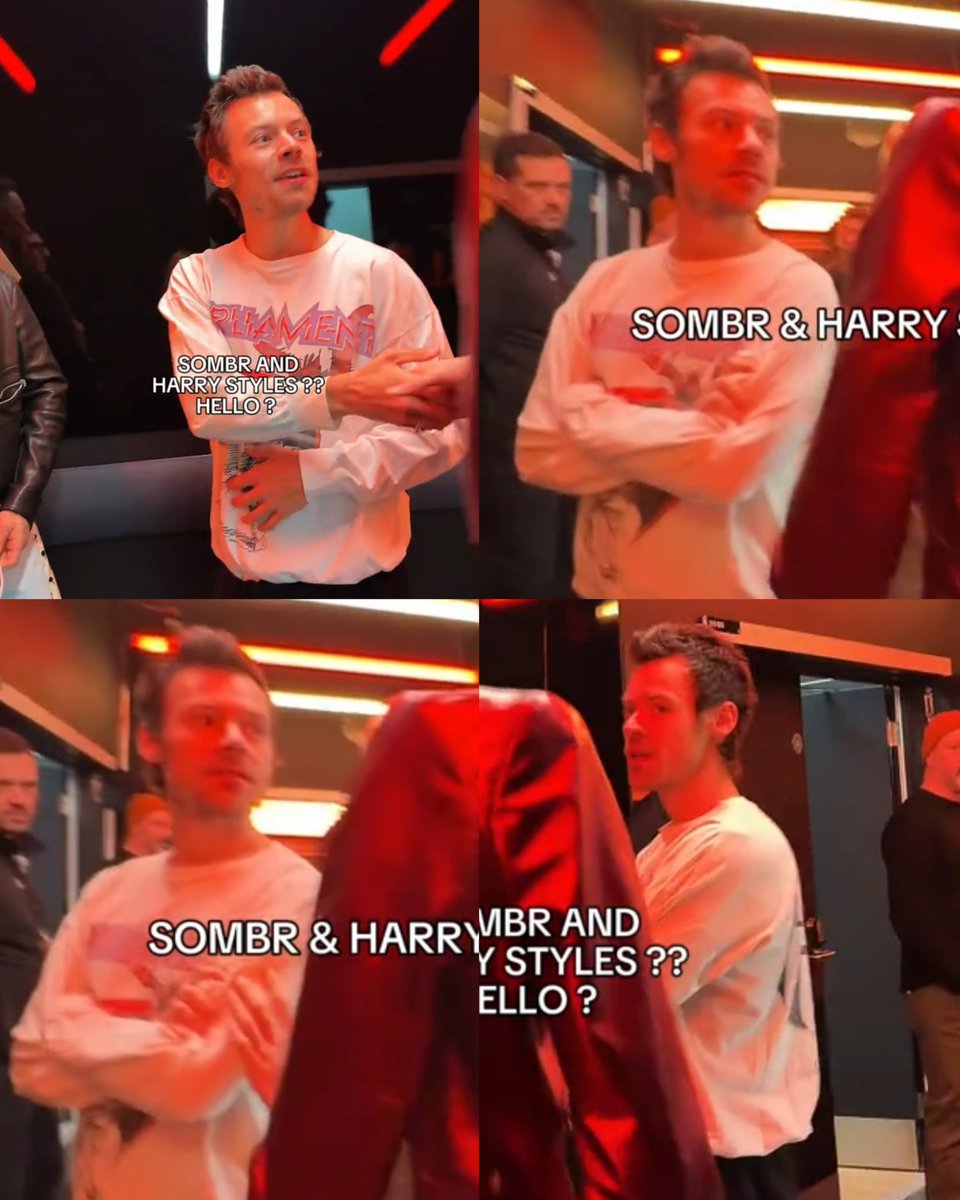 harry dipping after his performance and changing into some comfy clothes. likely thing for him to do