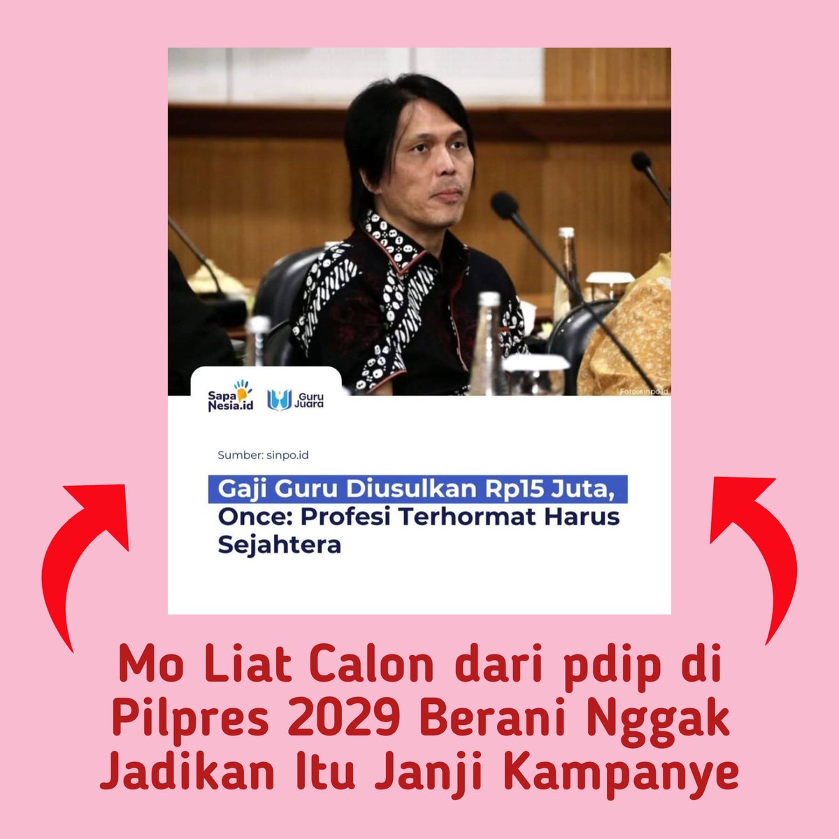 KerjaHasil_id's tweet photo. Sekarang ini para #peliharaan #oligarki ramai berseru 'setuju'. Nti mo liat di #pilpres 2029, berani ga mereka jadikan itu janji kampanye. Jangan cuma omon2 mies. #tatakata https://t.co/RsM9Eb9sDp
