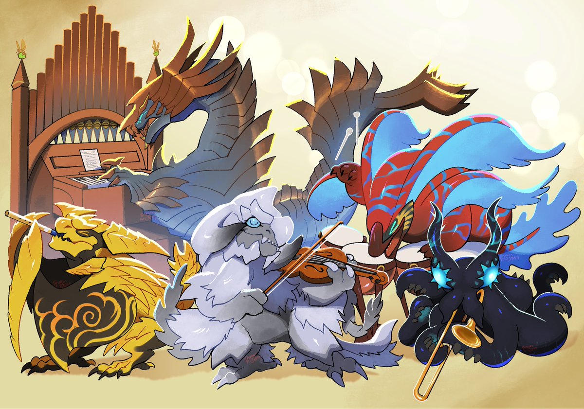 super excited to attend the monster hunter orchestra today! #monsterhunter #monsterhunterwilds #arkveld #reydau #nuudra #uthduna #jindahaad