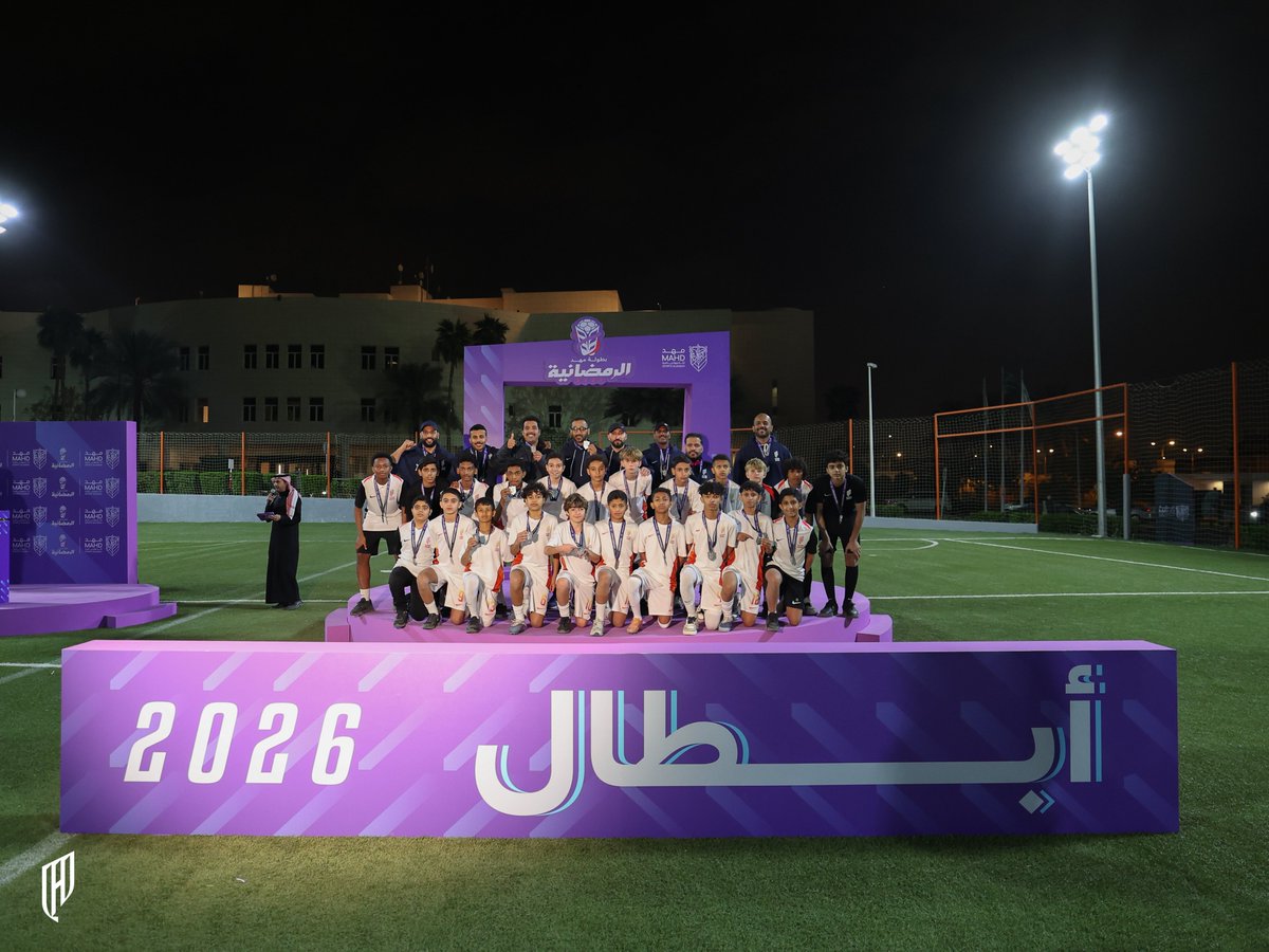 AlqadsiahFuture's tweet photo. في بطـولة "مهد" فرسـان U12 يحقوون المركـز الثاني 👏🏻❤️

#القادسية https://t.co/1gbbvvHPRS