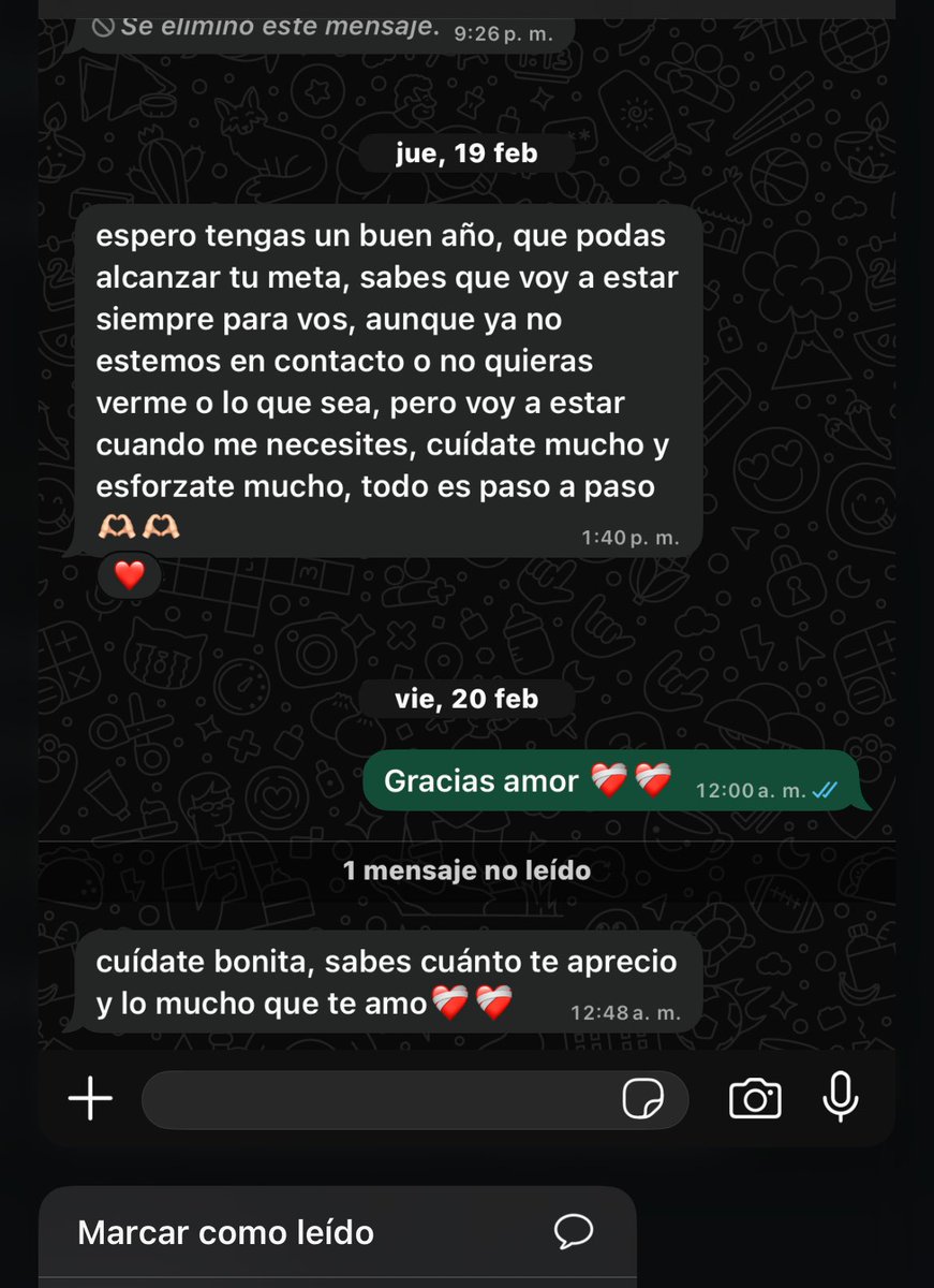 Aunque estemos distanciados, él siempre está presente
🥺❤️‍🩹