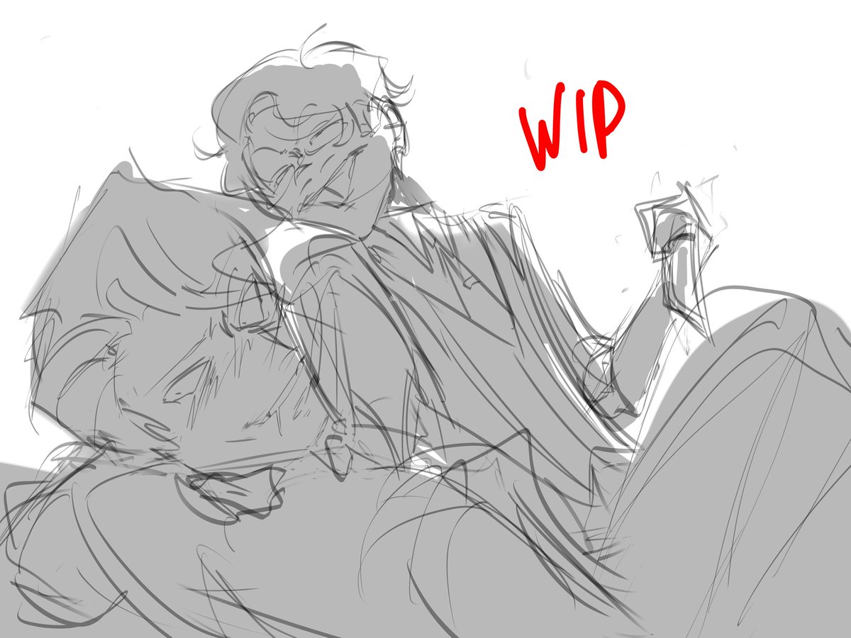 HATERFRANKE's tweet photo. Alastor s having bad mood i think 

#mardermedia #RadioStatic #HazbinHotel #Alastor #vox #art #wip https://t.co/bEfcuDb1bB