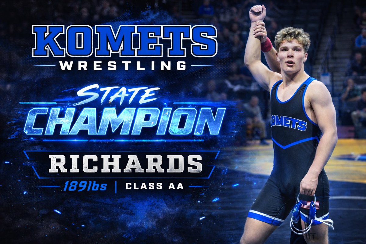 Parker Richards Class AA 189lbs State Champion! 

Unbelievable grit! 

KoMet Nation is proud!