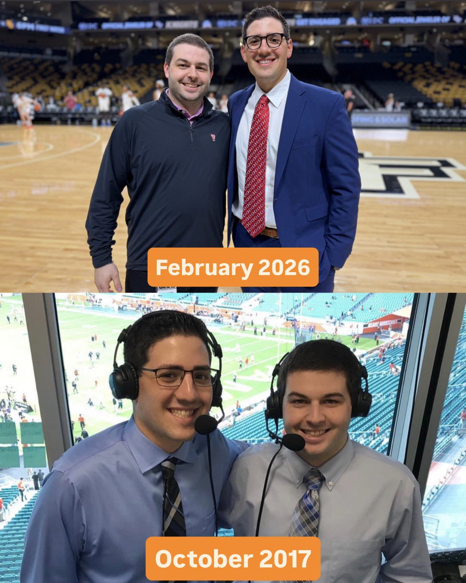 JakeMarsh18's tweet photo. Very cool and full circle moment tonight. From former college broadcast partners and classmates to a big game on @FOXSports!

Excited to have @sam_rubinoff running the show in the truck as our producer. Baylor @ UCF at 8 ET on @FS1 ! 

@CBBonFOX https://t.co/imqwAHdWSN