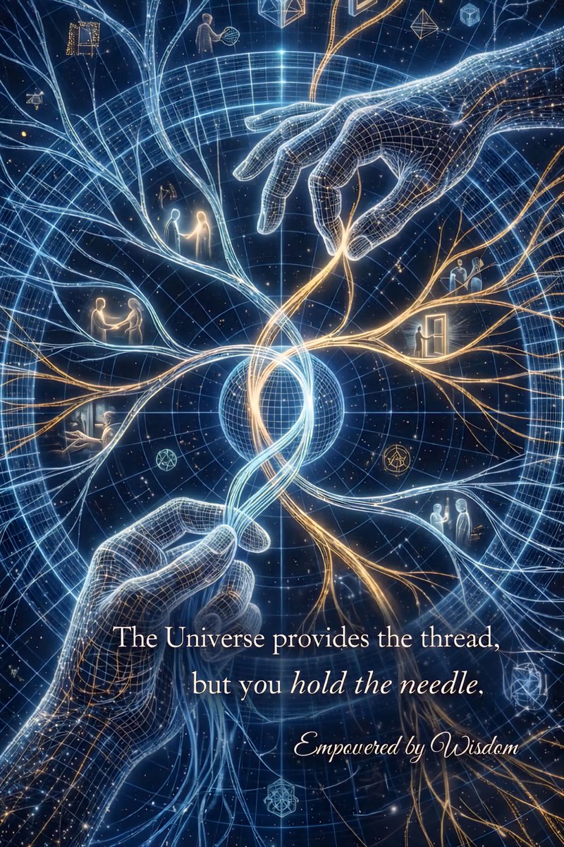 The Universe provides the thread, but you hold the needle.
- Empowered by Wisdom