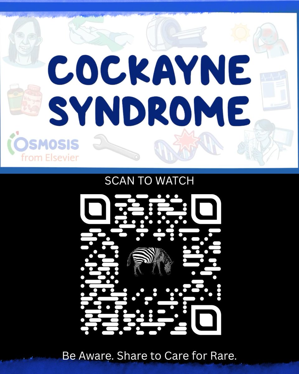 RareRevolutionM's tweet image. You can find our educational videos on our YouTube channel, including:
• A Year of the Zebra clip on Cockayne syndrome diagnosis
• A research talk on NER DNA damage across XP, CS, and TTD  #CockayneSyndromeAwareness #Trichothiodystrophy #XP #ShareCareRare #RareDiseaseDay