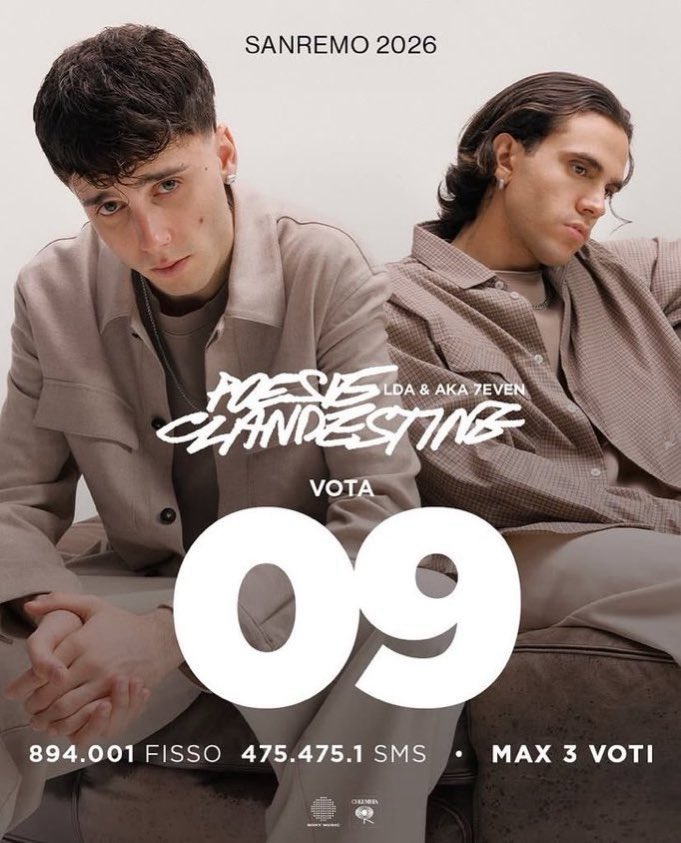 biebers_____'s tweet photo. Ultimi minuti codice 09 votatee #sanremo2026 https://t.co/ZWBNnV4fgf