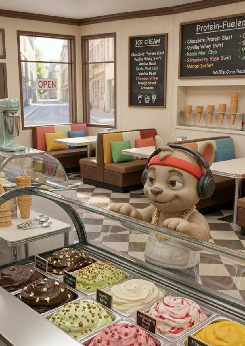 SparkLord69's tweet photo. saturday afternoon and i ended up at that ice cream spot on 5th again. told myself i was just passing through but the mint chip had other plans. three scoops deep wondering why i ever leave this block https://t.co/zMAHAl5S48