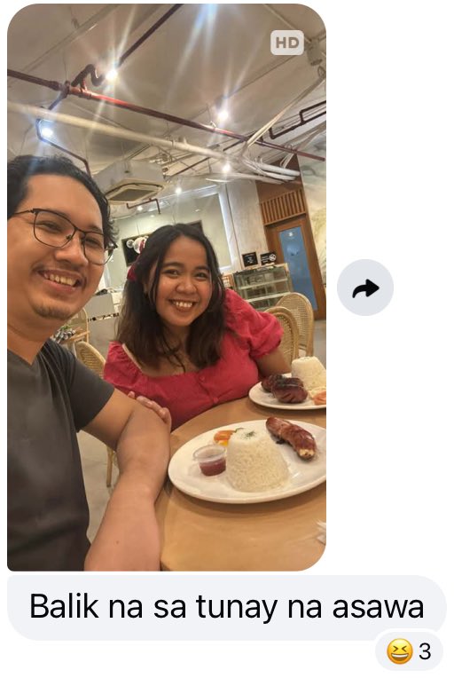 my husband to our family gc after i watched #ArcadiaMANILA last night😭🤣