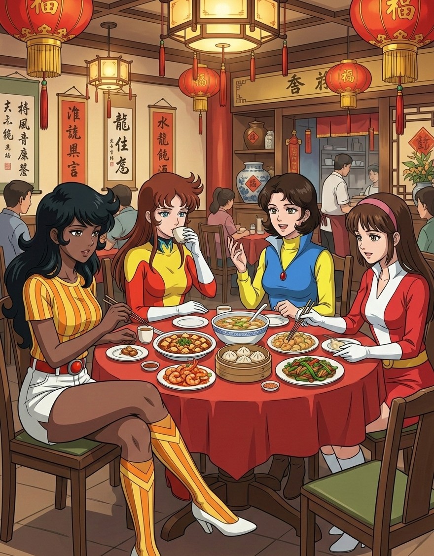 マジンガーチームの女子会です。
ちなみに私は炎ジュンが一番好き😊