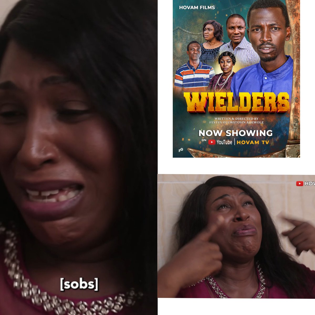 FESTUSADEWOLE's tweet photo. Chai, I'm eager to know what will happen next! I recommend WIELDERS 💯. 

Such a powerful and timely message. 

HOVAM TV should be your next bus stop on YouTube. https://t.co/GQbC6ZI3V1