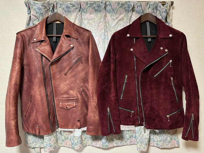 これは今年の誕生日革ジャン 