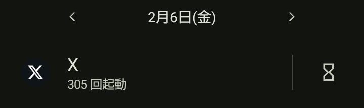そう言えばXどのくらい開いたのかなーと思い立ち（？）、見てみたら