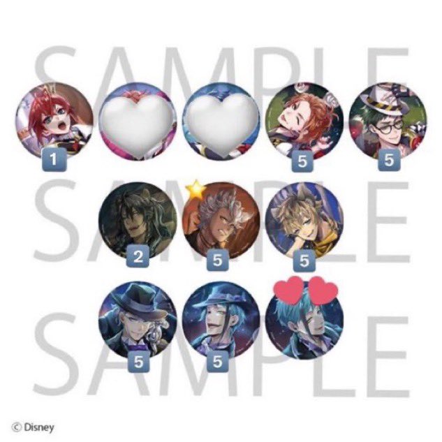 ツイステ 交換 譲渡 寮服 缶バッジ 箔押しビッククリアカード 《譲