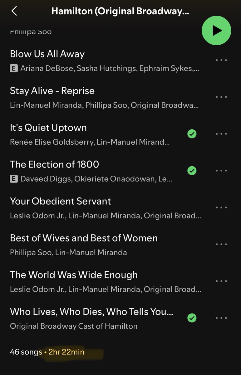 “ugh, a 2 and a half hour drive. that’s so long. how will I pass the time?!”

the humble hamilton soundtrack: