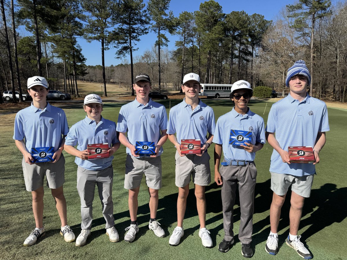 OconeeCoGolf's tweet photo. Huge thank you to @bridgestonegolf for donating golf balls for our 2026 season ⛳️ Proud to have Bridgestone as the Official Golf Ball of the Warriors.

We appreciate your support of Oconee County Boys Golf.

#GoWarriors https://t.co/tlD0FcdJWH