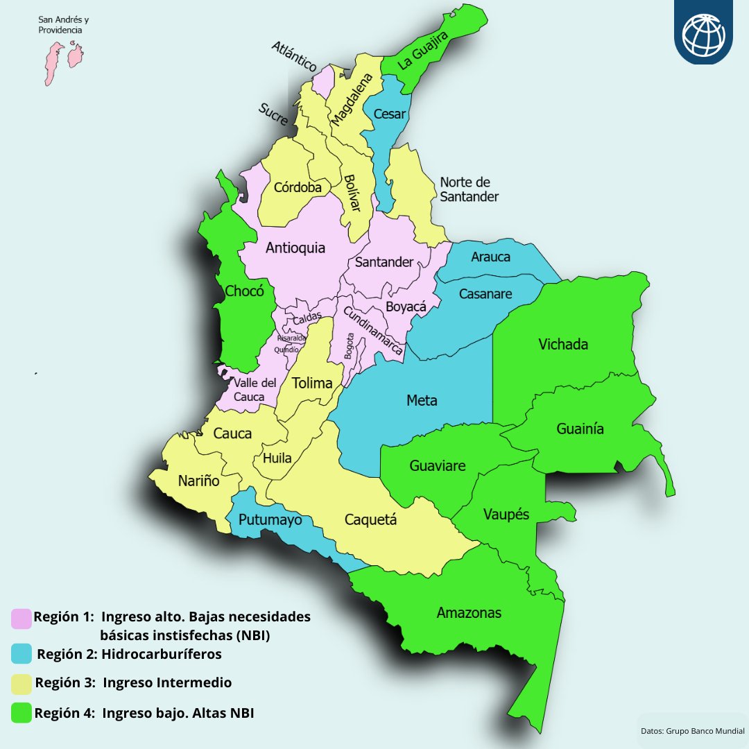 ¿Cómo cerrar las brechas entre regiones en Colombia?

Colombia avanza, pero no todas las regiones al mismo ritmo. Nuestro nuevo informe identifica "cuatro Colombias" y propone estrategias específicas para cada tipo de región. Sepa más: wrld.bg/l3B350Yjnl0
